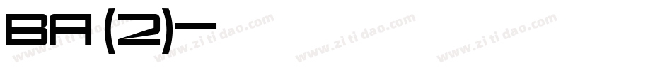 BA (2)字体转换